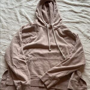 Dusty Pink/Taupe Relaxed Fit Hoodie